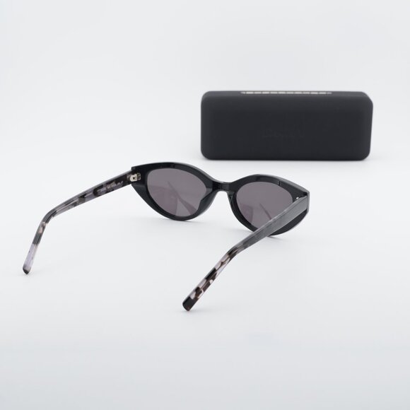 DKNY DK548S 001 Cat Eye Sunglasses - Shiny Black/Grey main image 9